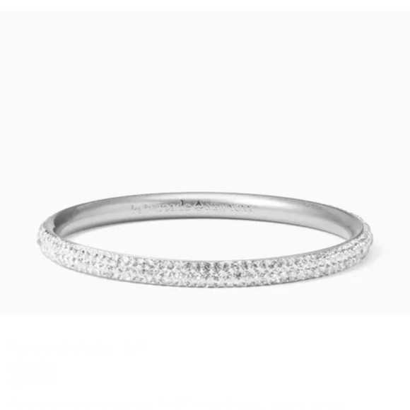 Kate Spade Silver Razzle Dazzle Bangle Bracelet w/Dustbag (NWOT) - Picture 1 of 7